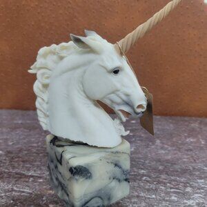 Striking Unicorn Head Sculpture